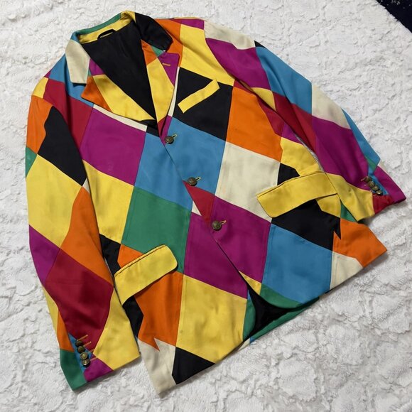 Moschino Other - Moschino Cheap and Chic 90's Harlequin Blazer (VINTAGE) - 38R